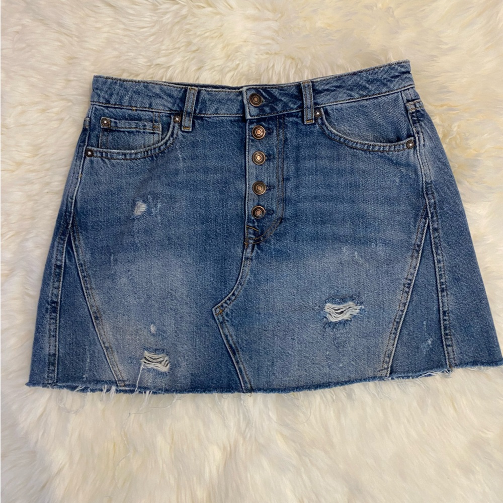 We The Free jean skirt
